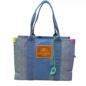 Kurt Geiger Denim Iridescent Tote